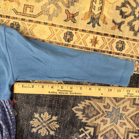 ESPRIT Mini Button Design Long Sleeve 100% Cotton Dress Toddler Medium 4T/5T - Picture 11 of 11